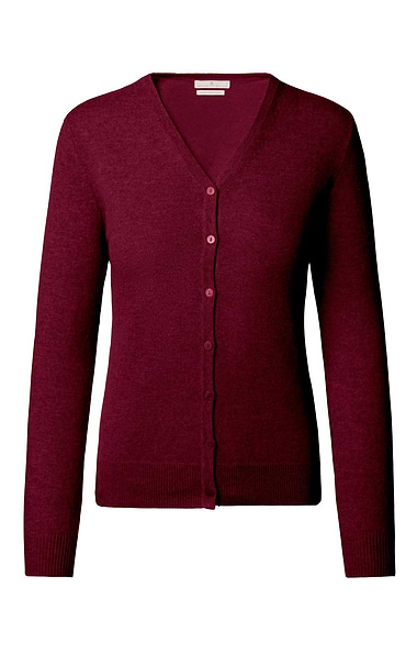 Ladies Cashmere 2-Ply V-Neck Cardigan