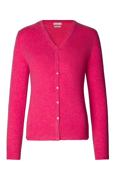 Ladies Cashmere 2-Ply V-Neck Cardigan