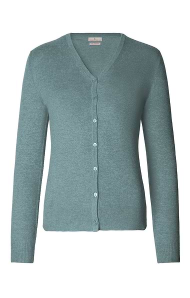 Ladies Cashmere 2-Ply V-Neck Cardigan