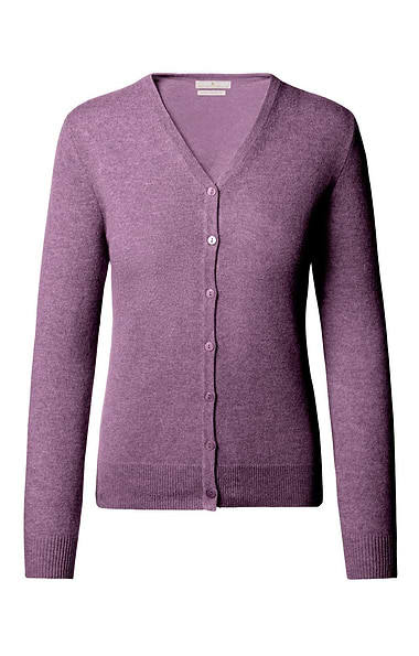 Ladies Cashmere 2-Ply V-Neck Cardigan