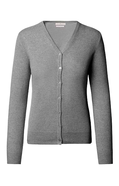 Ladies Cashmere 2-Ply V-Neck Cardigan