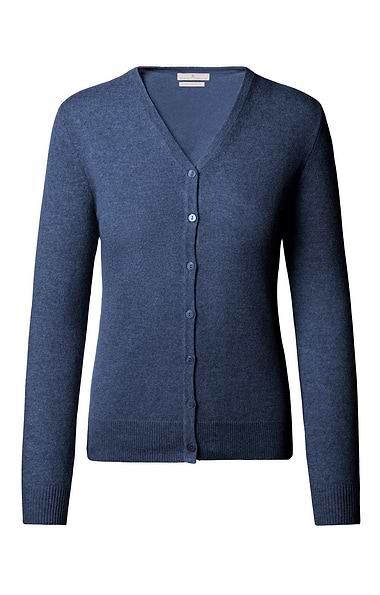Ladies Cashmere 2-Ply V-Neck Cardigan