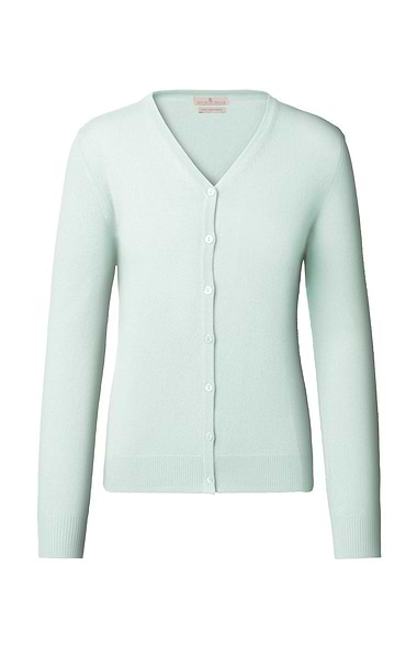 Ladies Cashmere 2-Ply V-Neck Cardigan