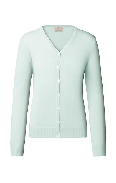 Ladies Cashmere 2-Ply V-Neck Cardigan