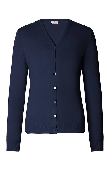 Ladies Cashmere 2-Ply V-Neck Cardigan
