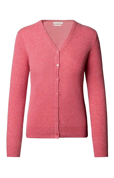 Ladies Cashmere 2-Ply V-Neck Cardigan