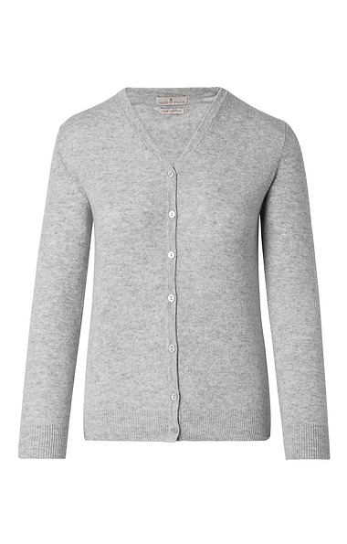 Ladies Cashmere 2-Ply V-Neck Cardigan