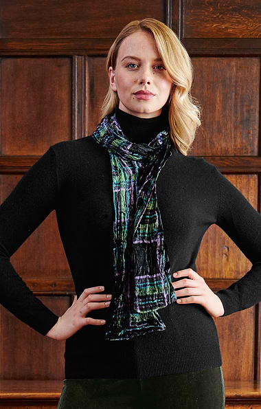 Ladies Cashmere 2-Ply Roll Neck Jumper