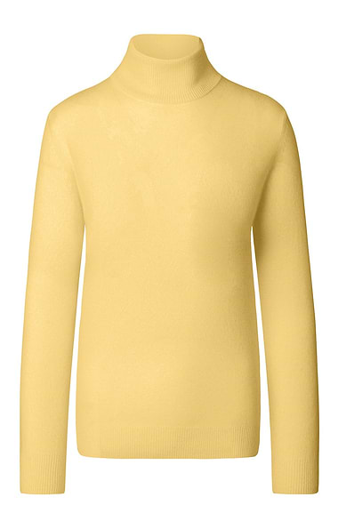 Ladies Cashmere 2-Ply Roll Neck Jumper