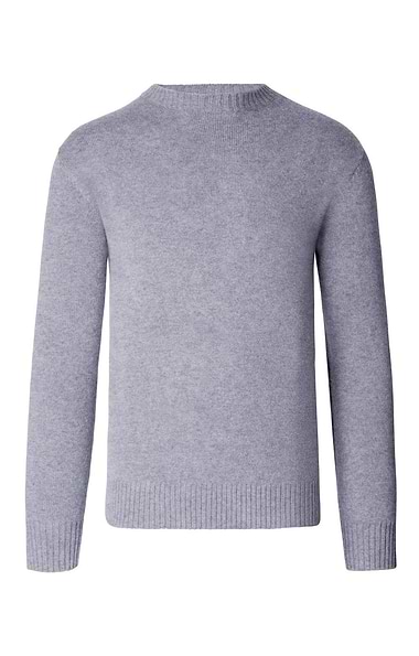 Men's Cashmere Double Rib Crew Neck Jumper