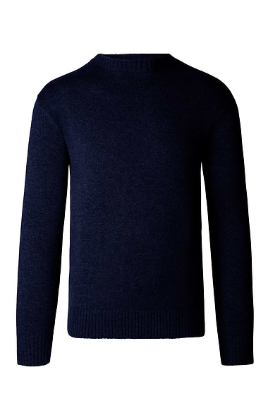 Men's Cashmere Double Rib Crew Neck Jumper
