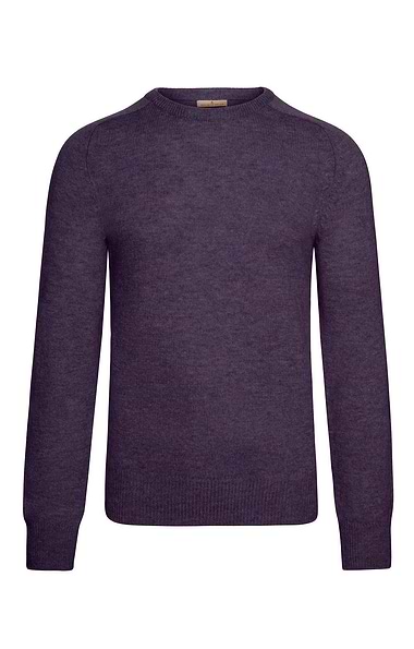 Men's House of Bruar 2-ply Lambswool Crew Neck