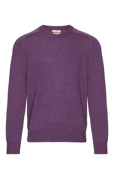 Men's House of Bruar 2-ply Lambswool Crew Neck