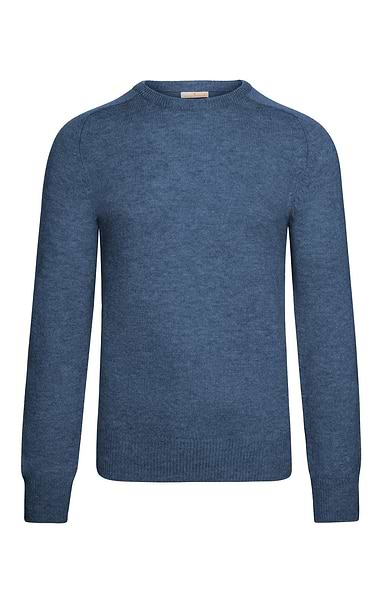 Men's House of Bruar 2-ply Lambswool Crew Neck