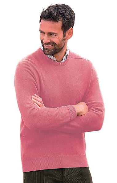 Men's House of Bruar 2-ply Lambswool Crew Neck