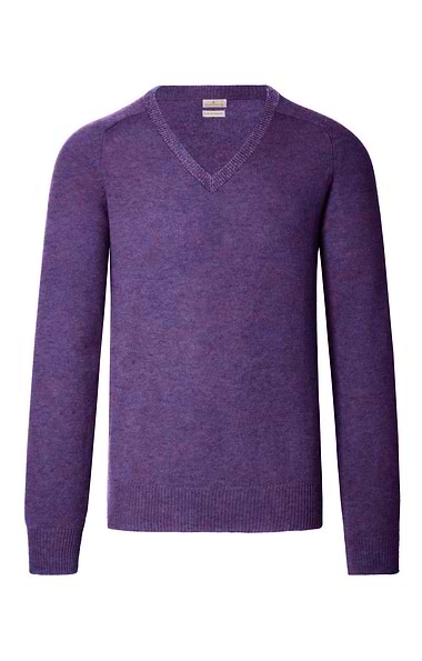 Men's 2-Ply Lambswool V-Neck