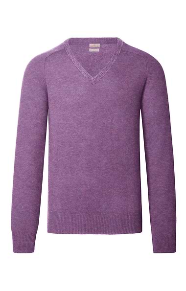 Men's 2-Ply Lambswool V-Neck