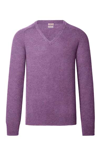 Men's 2-Ply Lambswool V-Neck