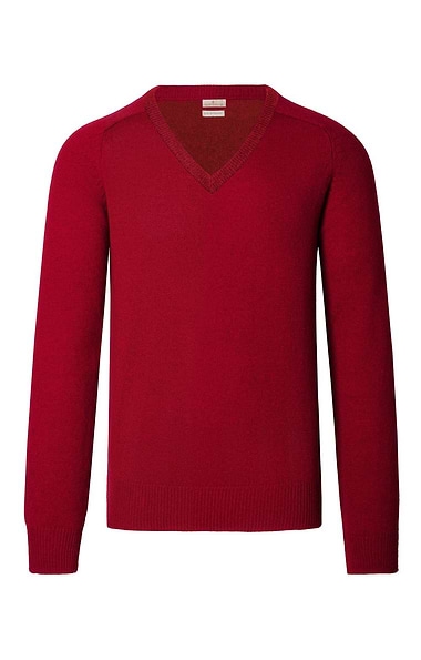 Men's 2-Ply Lambswool V-Neck