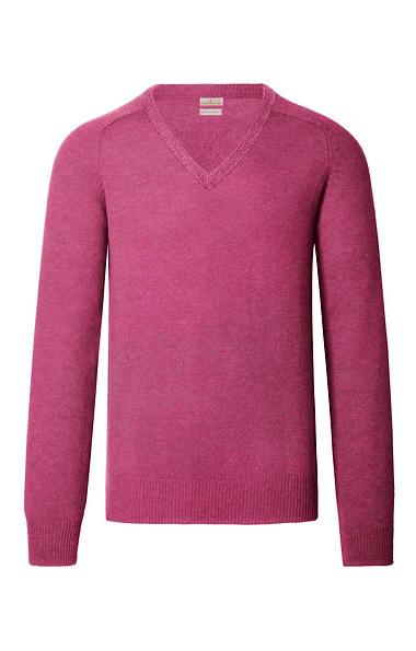 Men's 2-Ply Lambswool V-Neck