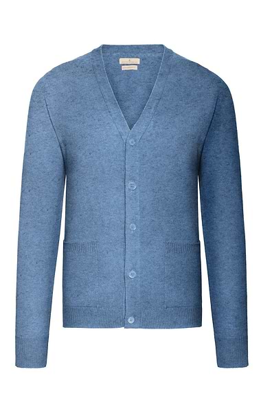 Men's House of Bruar 2-Ply Lambswool V-Neck Cardigan
