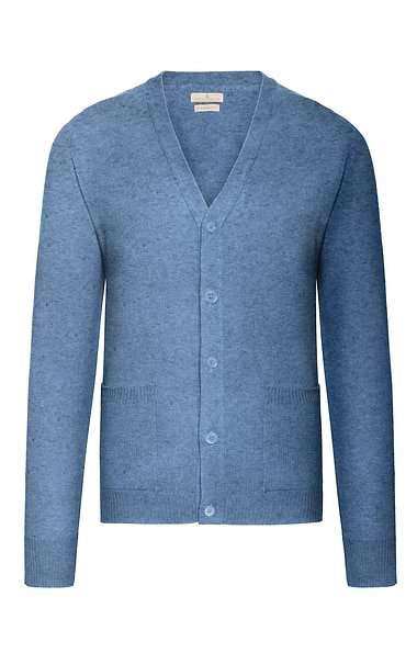 Men's House of Bruar 2-Ply Lambswool V-Neck Cardigan