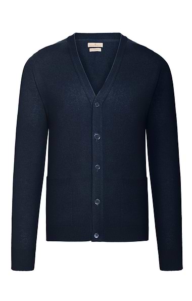 Men's House of Bruar 2-Ply Lambswool V-Neck Cardigan