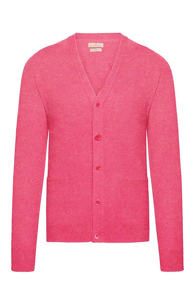 Men's House of Bruar 2-Ply Lambswool V-Neck Cardigan