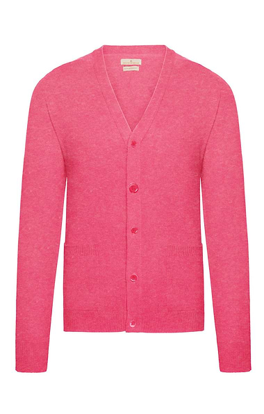 Men's House of Bruar 2-Ply Lambswool V-Neck Cardigan