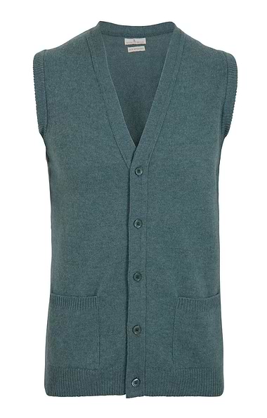 House of Bruar Men's 2-Ply Lambswool Waistcoat