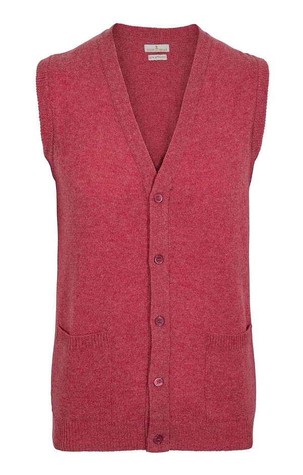 House of Bruar Men's 2-Ply Lambswool Waistcoat