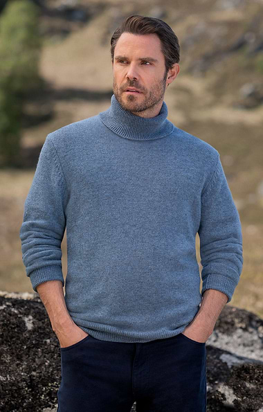 Men's Classic Roll Neck Sweater