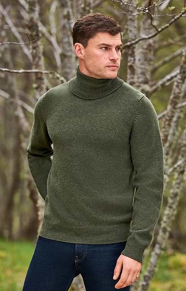 Men's Classic Roll Neck Sweater