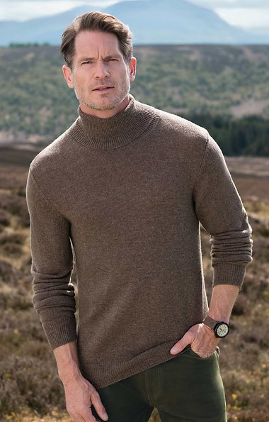 Men's Classic Roll Neck Sweater