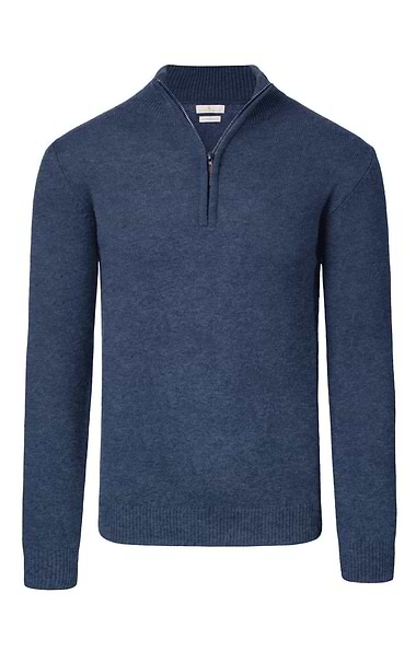 Men's Country Lambswool T-Zip Sweater