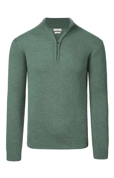 Men's Country Lambswool T-Zip Sweater