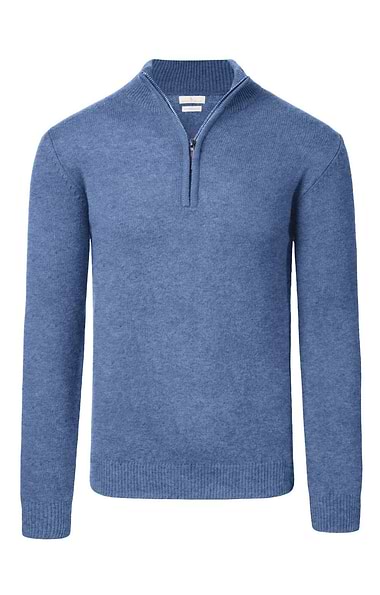 Men's Country Lambswool T-Zip Sweater