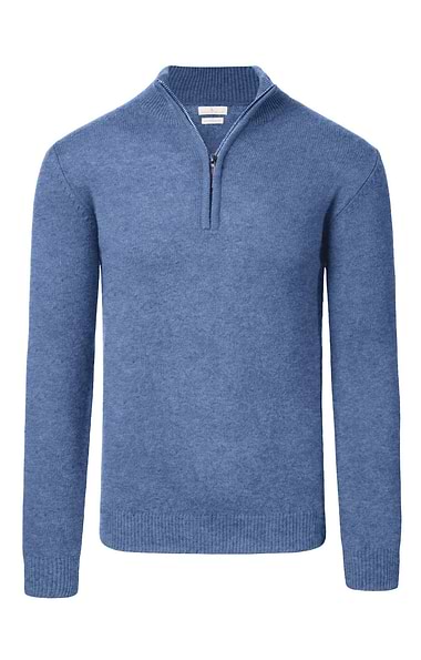 Men's Country Lambswool T-Zip Sweater