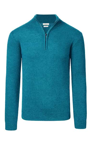 Men's Country Lambswool T-Zip Sweater