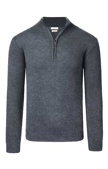 Men's Country Lambswool T-Zip Sweater