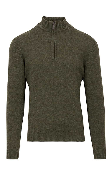 Men's Country Lambswool T-Zip Sweater