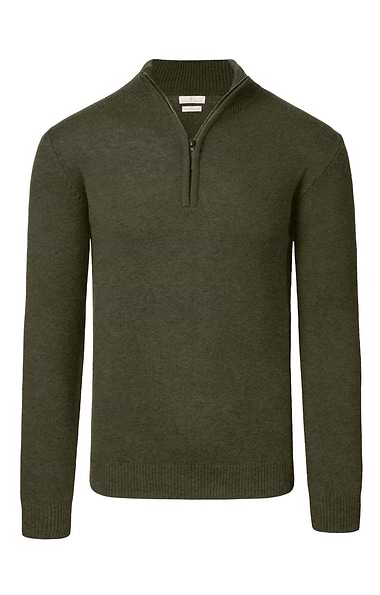Men's Country Lambswool T-Zip Sweater
