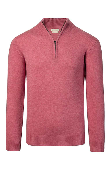 Men's Country Lambswool T-Zip Sweater
