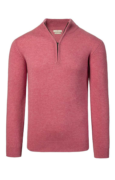 Men's Country Lambswool T-Zip Sweater
