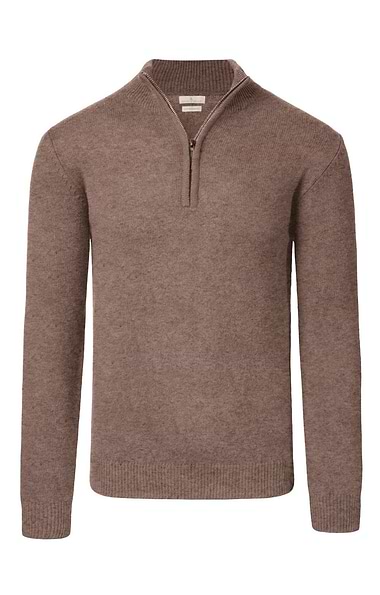 Men's Country Lambswool T-Zip Sweater
