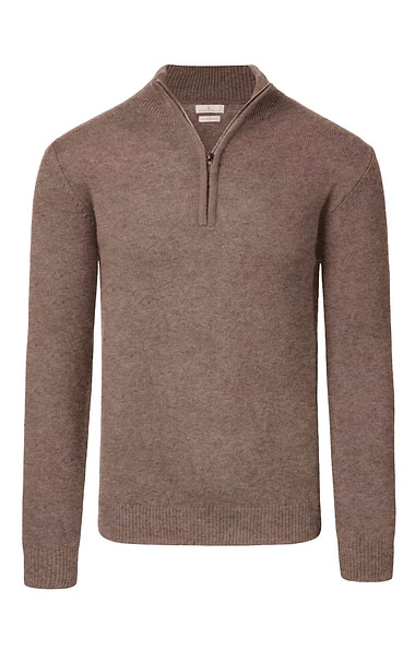 Men's Country Lambswool T-Zip Sweater