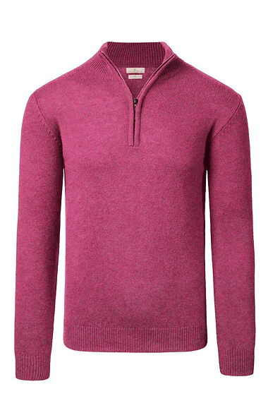 Men's Country Lambswool T-Zip Sweater