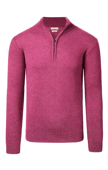Men's Country Lambswool T-Zip Sweater