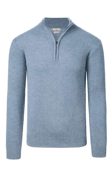 Men's Country Lambswool T-Zip Sweater