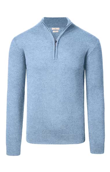 Men's Country Lambswool T-Zip Sweater